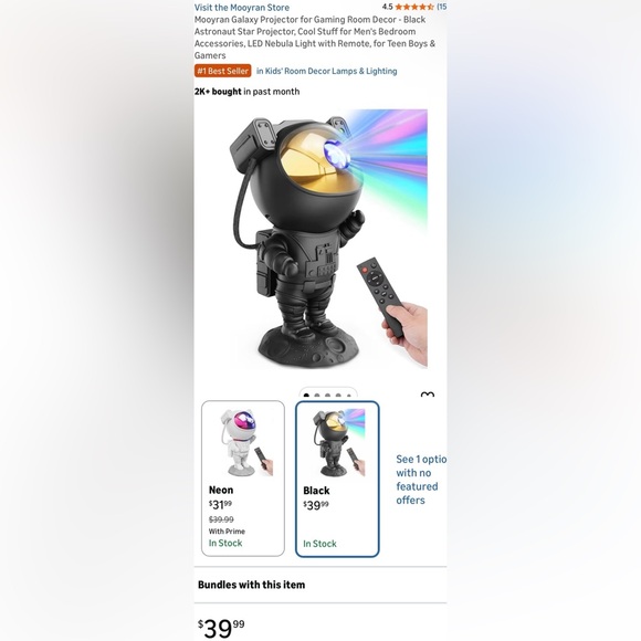💰MONEY SAVER SPACE BUNDLE: Astronaut Galaxy Projector + Astronaut  Wall-Art - Picture 3 of 16